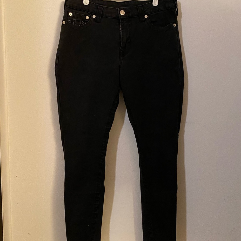 True Religion Women's Black Skinny Jeans